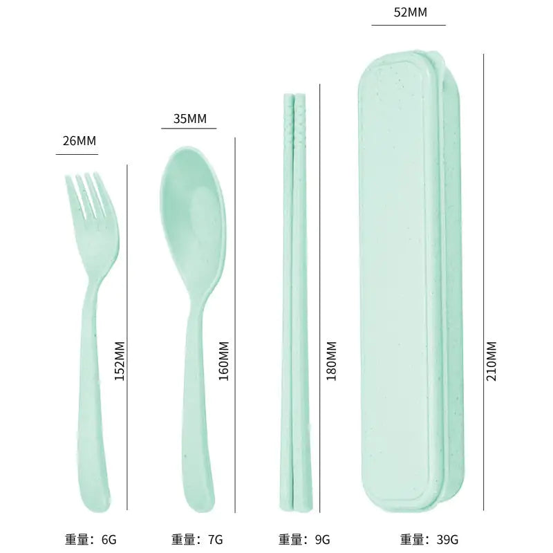 4Pcs Travel Utensil Set